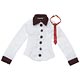 Pureneemo S Wear - WickedStyle Rock Shirt w/Tie / White (Doll Clothing)(Preorder)