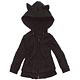 Pureneemo M Wear - PNM Cat Eared Parka One-piece/ Black (Doll Clothing)