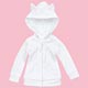 Pureneemo M Wear - PNM Cat Eared Parka One-piece/ White (Doll Clothing)