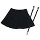 50cm Wear - 50 Pleated Skirt w/Suspender / Black (Doll Clothing)