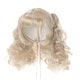Curly Pigtails Wig Silver (Doll Clothing)(Preorder)