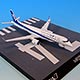 1/200 2015初飛行MRJ90 ANA 塗装 名古屋空港RWY34ベースつき