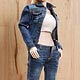 1/6 女性 デニム服セットA(ブルー)(ATX-012A) (ドール用衣装)
