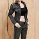 1/6 女性 デニム服セットB(ブラック)(ATX-012B) (ドール用衣装)
