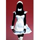 1/6 メイド コスチュームセット ブルー(ドール用衣装)