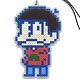 おそ松さん おそ松アイロンビーズ風ストラップ