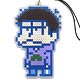 おそ松さん 一松アイロンビーズ風ストラップ