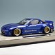 1/18 Rocket Bunny RX-7 (FD3S) メタリックブルー(6666 Wheels! (Gold/Polish Rim))
