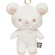 AY13601 モノクロリラックマ ぬいぐるみキーホルダー シロ