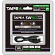 カセットテープ型 バッテリーチャージャー TAPES BLACK blister ver