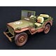 1/18 1944 Jeep Willys US Army - Rough terrain muddy green