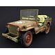 1/18 1944 Jeep Willys Militairy Police - Rough terrain muddy green