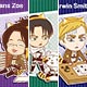 ラスカル×進撃の巨人 A5クリアファイル3種セット ver.2