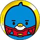 コロコロ40周年×ペンギンの問題 カンバッジ 木下ベッカム