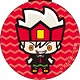 コロコロ40周年×ウソツキ!ゴクオーくん カンバッジストラップ ゴクオー