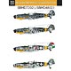 1/72 メッサーシュミットBf109G-6「ハンガリー空軍Vol.II」 (4機分国籍マーク付)