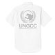 ゴジラ 国連G対策センター オックスフォードシャツ(半袖)/WHITE-XL