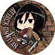 進撃の巨人 Season 2 カンバッジ ミカサ デフォルメver