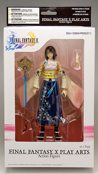 【中古】(本体A/箱B)ファイナルファンタジーＸ プレイアーツ ユウナ　アクションフィギュア[スクウェア・エニックス]《発売済・在庫品》