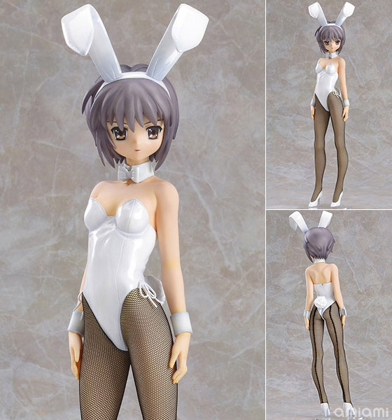 【中古】涼宮ハルヒの憂鬱 長門有希 バニーVer. 1/4 完成品フィギュア[フリーイング]