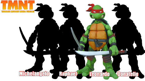 忍者タートルズ アクションフィギュア シリーズ１ アソート カートン[ネカ]《在庫切れ》