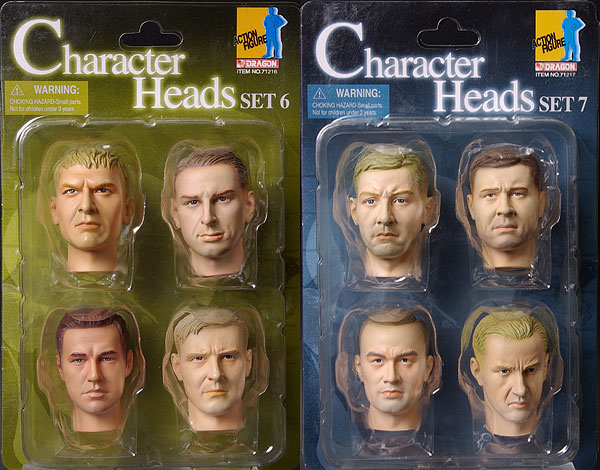 1/6 アクションフィギュア用 キャラクターヘッドセット 第6弾＆第7弾