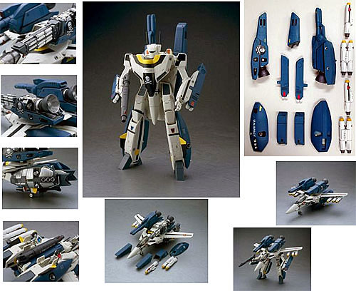 中古】(本体A-/箱B)超時空要塞マクロス 1/48完全変形版シリーズ VF-1