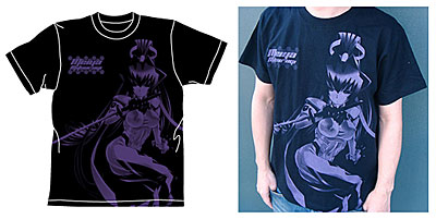 マブラヴ 御剣冥夜 オールプリントTシャツ/ブラック-M[コスパ