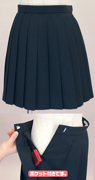 コスパティオ・オリジナル プリーツスカート/黒-L（再販）[コスパ]《在庫切れ》