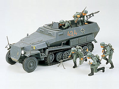 【中古】(本体A-/箱B)1/35 ミリタリーミニチュアシリーズ No.20 ドイツ ハノマーク兵員輸送車 プラモデル[タミヤ]《発売済・在庫品》