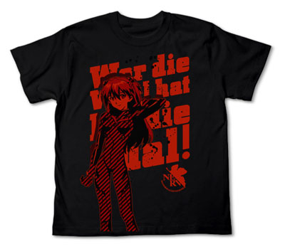 ヱヴァンゲリヲン新劇場版 アスカ Ｔシャツ/ブラック-L(新世紀エヴァンゲリオン)[コスパ]