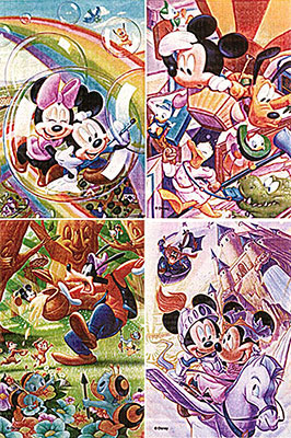 ジグソーパズルプチ ディズニー ミッキーマウス 204ピース 4種セット