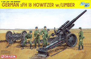 ドラゴンモデル プラモデル 1/35 ドイツ sFH18 重榴弾砲 w/リンバー