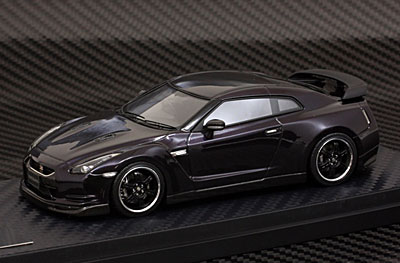 1/43 レジンモデル ニッサン GT-R(R35) スペックV(アルティメット・オパール・ブラック)[hpi]《在庫切れ》