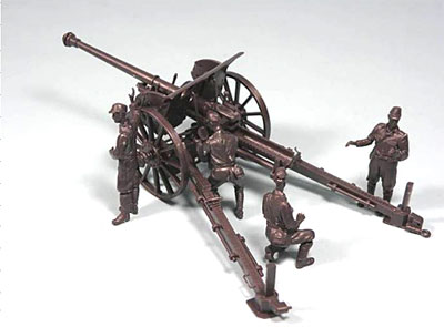 プラモデル グランドアーマーシリーズ 1/35 日本陸軍 75mm 90式野砲（再販）[ピットロード]《在庫切れ》