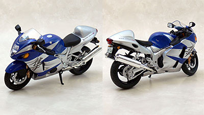 1/12 完成品バイク スズキ GSX1300Rハヤブサ(ブルー)（再販）[スカイネット]《在庫切れ》
