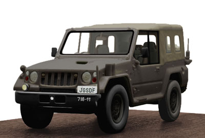 モノクローム レジン塗装済完成品 1/43 陸上自衛隊73式小型トラック