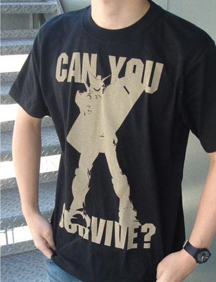 機動戦士ガンダム can you survive？ Ｔシャツ/ブラック-L[コスパ]