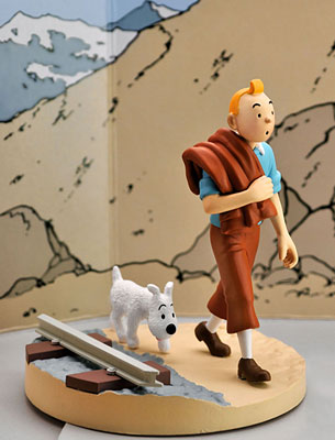 タンタン フィギュア TINTIN（タンタン） フィギュアコレクション ＃12 「太陽の神殿」線路