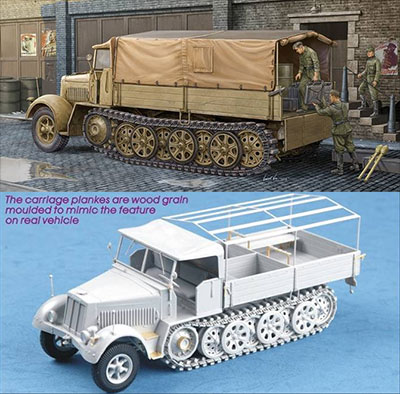 1/35 ドイツ軍 Sd.kfz.7 8tハーフトラック 後期型 プラモデル（再販 