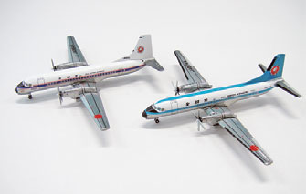 半額】 ANA YS-11 モヒカン塗装と旧塗装2機 1/400スケール 航空機 