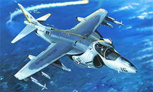 中古】トランペッター 1/32 AV-8B ナイトアタック・ハリアー2 いかつい プラモデル