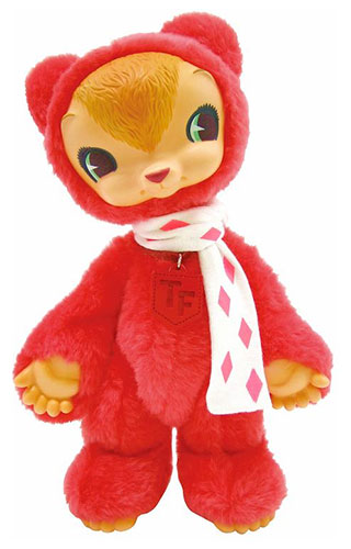 トイズフィールド★Toys Field KUMA★スイートピーレッド★ Toys Field KUMA フルアクション・ぬいぐるみ スウィートピー