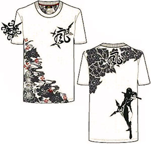 戦国BASARA 風魔小太郎 Ｔシャツ オフ･ホワイト Ｌ[アウトバーン]《在庫切れ》