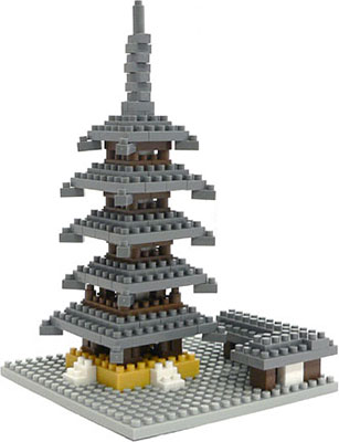 nanoblock(ナノブロック) 古都奈良の五重塔[カワダ]《在庫切れ》