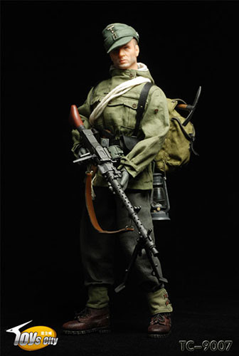 1/6 アクションフィギュア WW.II ドイツ陸軍 山岳猟兵 機関銃 狙撃兵
