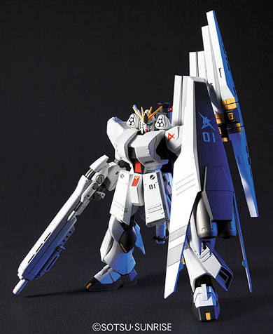 【中古】HGUC 1/144 ν(ニュー)ガンダム(ヘビー・ウェポン・システム装備型) プラモデル[バンダイ]