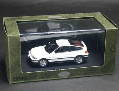 EBBRO エブロ ホンダ CR-X 1/43 ミニカー 1987 1/43 ホンダ CR-X 1987 ホワイト[EBBRO]《在庫切れ》