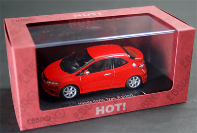 エブロ HONDA シビック タイプR ユーロ レッド 1/43ミニカー 1/43 ホンダ シビック タイプR ユーロ レッド -日本仕様-[EBBRO