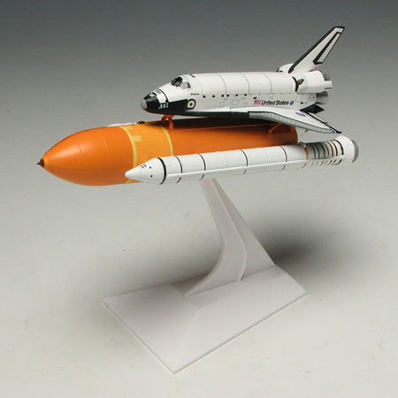 ダイキャストモデル塗装済完成品 1/400 スペースシャトル“アトランティス”ブースター付き[プラッツ]《在庫切れ》